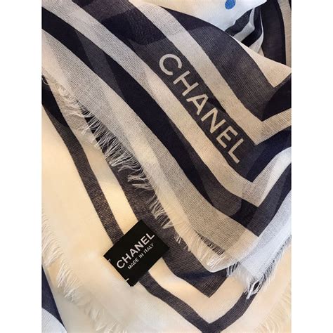 chanel cashmere scarf 2020|authentic Chanel scarf.